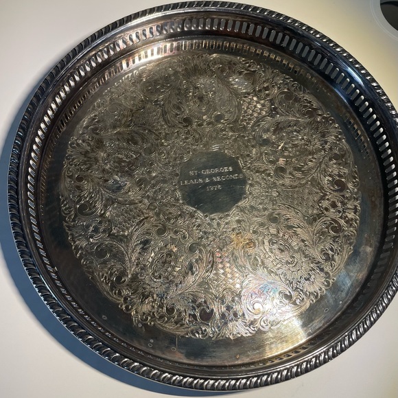 Vintage Viking Plate EP Brass Tray - Picture 3 of 7